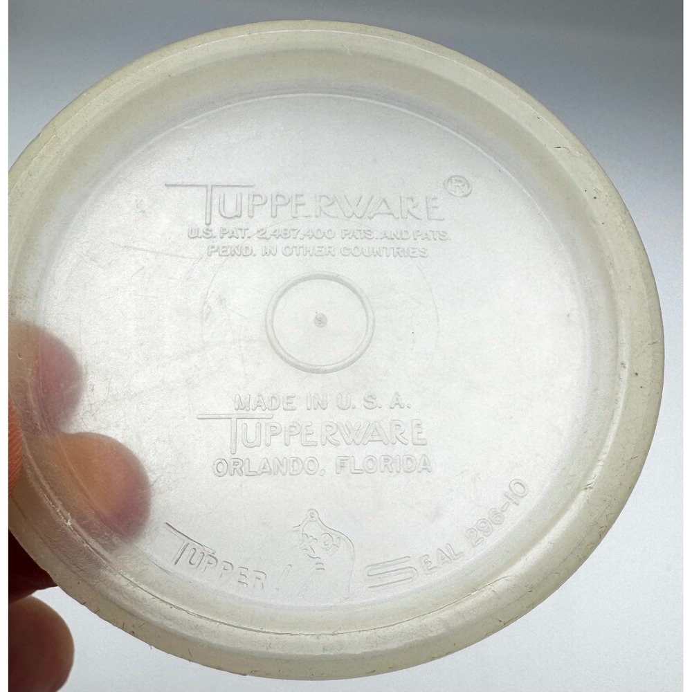 Vintage Tupperware 296-10 Lids Lot of 2